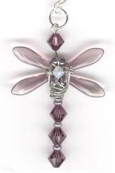 Crystal Dragonfly Necklaces