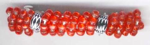 Red Beaded Barrette