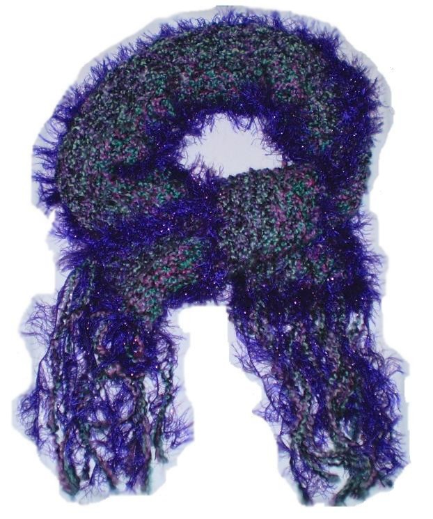 Purple/Black/Blue Scarf